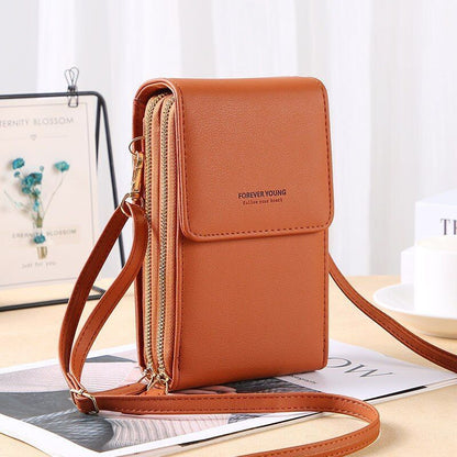 Crossbody Wallet Women Shoulder Bags Long Purse Multifunctional Pocket Polyester