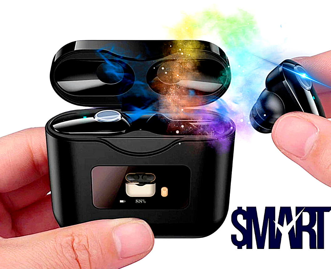 Wireless Earbuds Bluetooth 5.0 Waterproof Headset Headphones Noise Cancellation