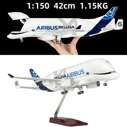 1/150 Scale Beluga Airliner Aircraft Model AIRBUS HOUSE COLOR Painted