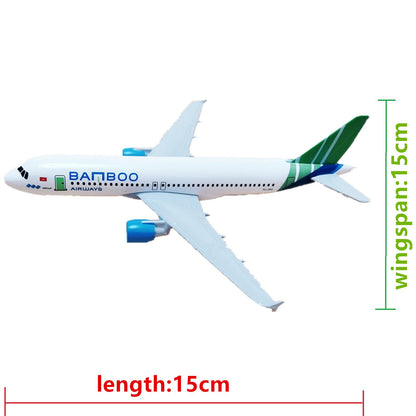 1/400 15cm Aircraft Vietnam Bamboo A320 Alloy Plane Model Airplane Craft
