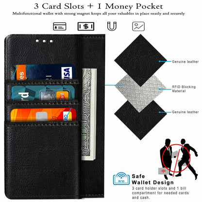 Luxury Leather Flip Stand Wallet Holder Cover Case For Samsung Galaxy S8/S8 Plus