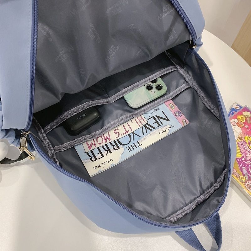Fashion Waterproof School Bag Cotton Backpack Traveling Laptop Bags 31*13*42 CM