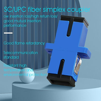 SC UPC Simplex Mode Fiber Optic Adapter SC UPC Optic Fiber Coupler SC Flange