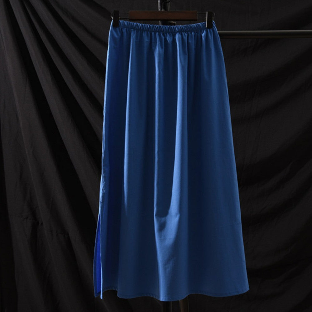 Women Slips Cotton Skirt Midi Petticoat Slips Underskirt Short Casual Retro