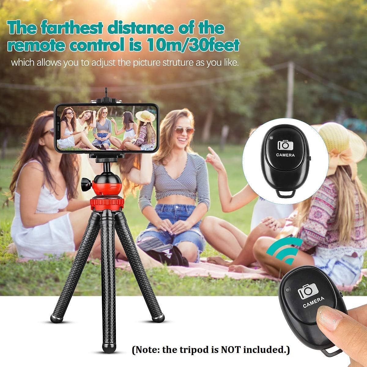 1~10x Camera Shutter Wireless Bluetooth Button Remote Control for Android Apple