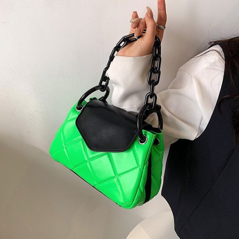 Tote Bag PU Leather Quilted Women's Handbag Shoulder Crossbody Bags