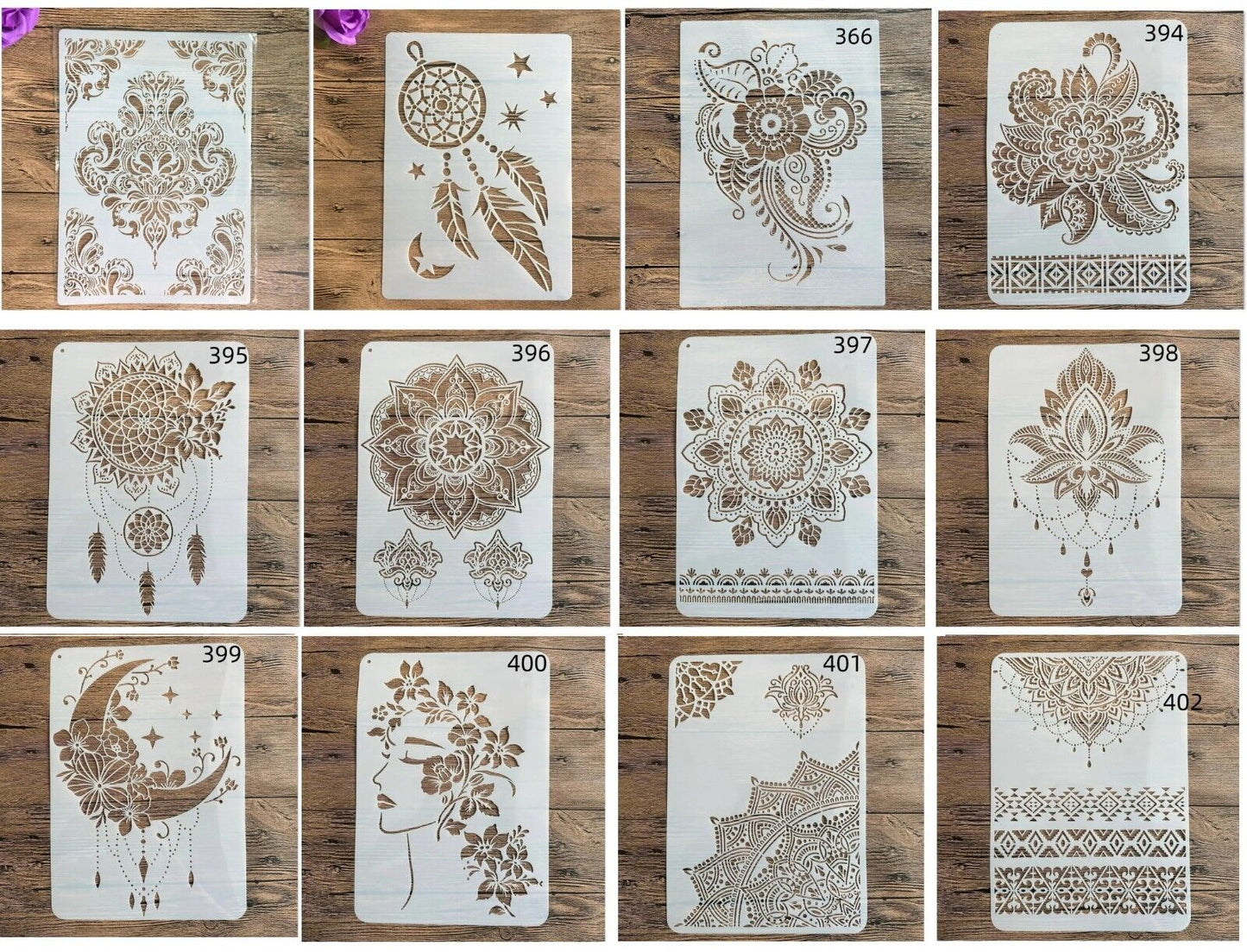 Wall Painting Stencils A4 Plastic Stamp Scrapbook Album Embossing Craft Template