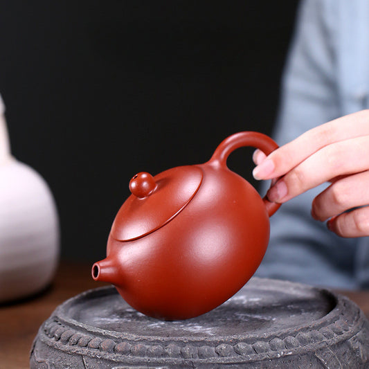 5" Chinese Yixing Zisha Pottery Handmade Clay Teapot 西施 Tea Pot 250cc