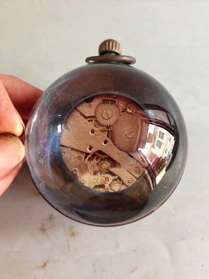 Old Chinese Copper Hand Paintting Zodiac Mechanical Watch