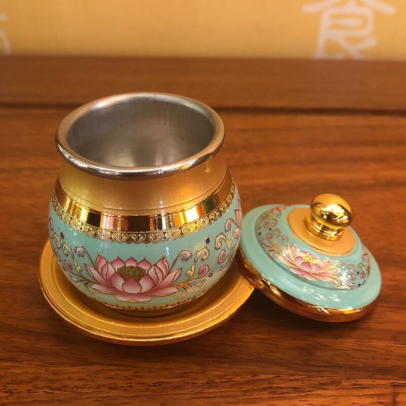 Holy Water Cup Buddhist Temple Buddha Tribute Cup Household Buddha Cup Decor