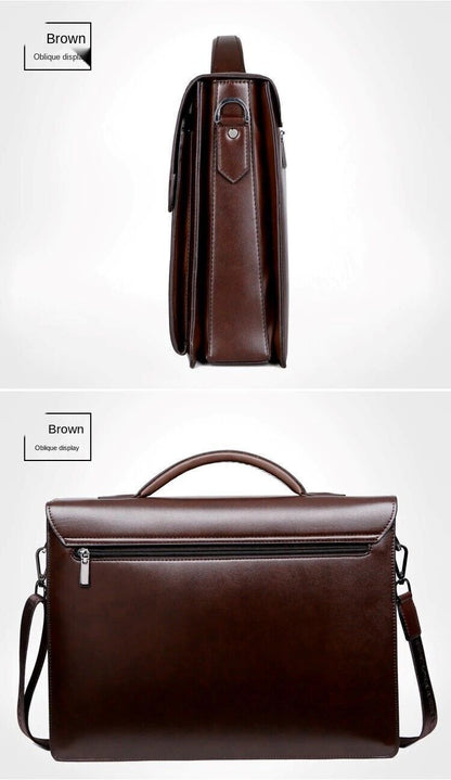 Fashion Password Lock Briefcase Business Men Shoulder Messenger Luxury Handbag