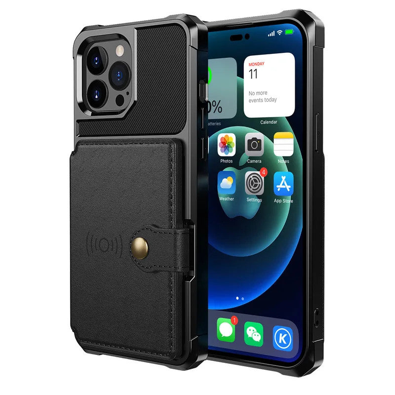 Tough Multi Slot Phone case Case with Portable Card Slot Cover for iphone17/16