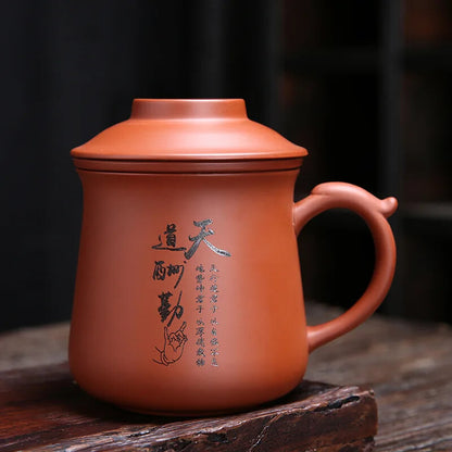 Traditional Chinese Purple Clay Tea Mug Handmade Yixing Zisha Cup Teacup