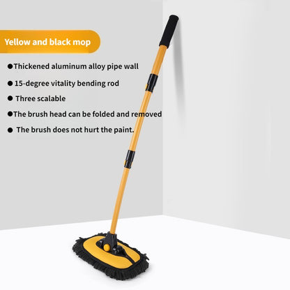 Car wash mop retractable bending rod car anti-injury car cleaning tool -03