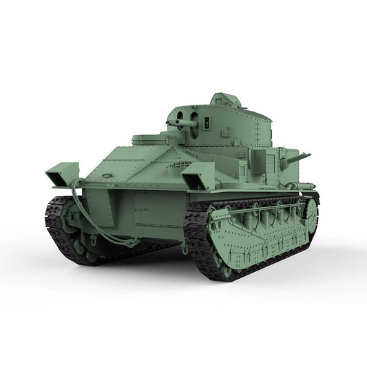 SSMODEL SS72578 1/72 25mm Military Model Kit British Vickers Mk.II Medium Tank