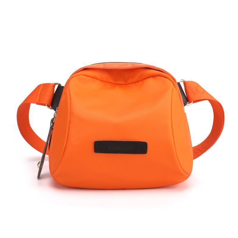 Shoulder Bag Nylon Wide Strap Crossbody Bags Waterproof Purse Pink Orange Purple