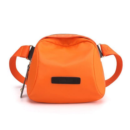 Shoulder Bag Nylon Wide Strap Crossbody Bags Waterproof Purse Pink Orange Purple