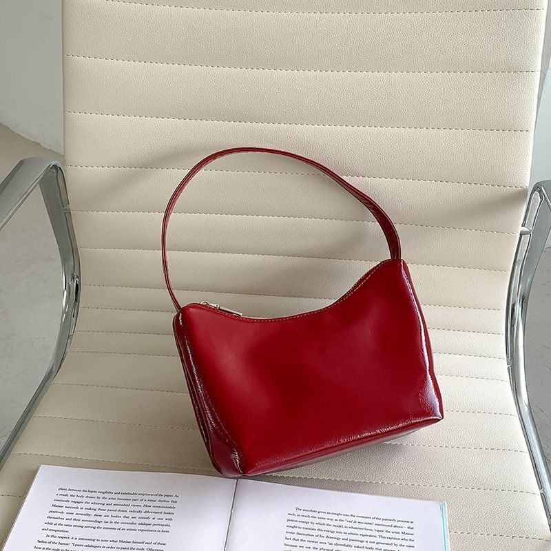 Elegant Shoulder Bags Synthetic Leather Vintage Handbag Travel Underarm Clutch