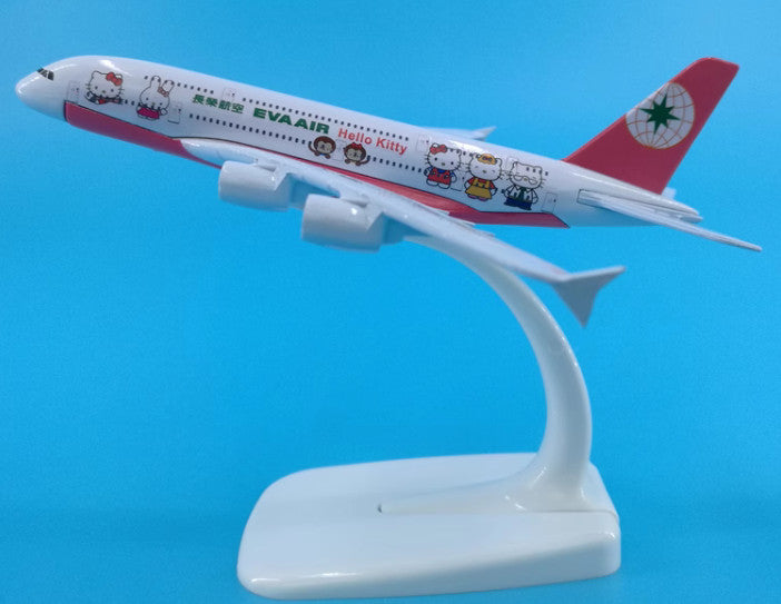 16cm EVA AIR AIRBUS A380 Passenger Airplane Aeroplane Diecast Aircraft Model