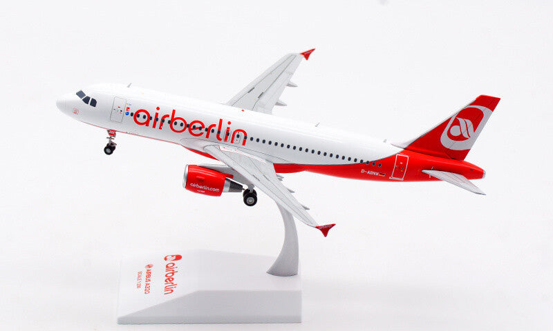 JC Wings Air Berlin Last Flight Airbus A320 D-ABNW 1:200 plane Pre-builded Model