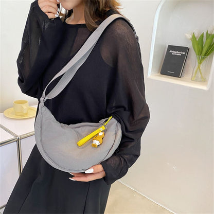 Hobos Side Shoulder Bag Nylon Plus Cotton Messenger Bag Travel Handbag 31*15*9CM
