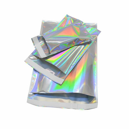Cosmetic Bag 100pcs 4 Sizes Flat Bath Salt One Side Clear Mini Aluminum Foil Zip
