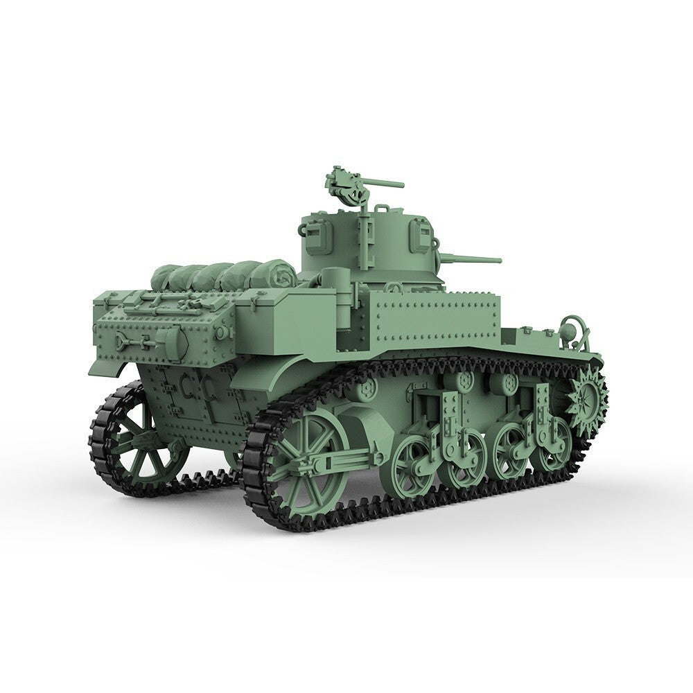 SSMODEL SS144505 1/144 Military Model Kit US M3A1 Stuart Light Tank