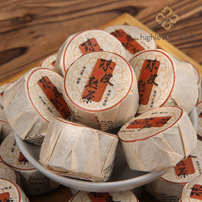 500g Ripe Pu'er Tea Column Xinhui Dried Citrus Peel Aged Yunnan Leaf Tea