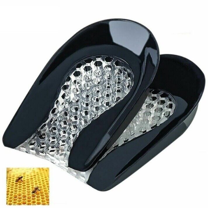 Women Insoles Heel Cushion Inserts Shoe Bone Spurs Pain Relief Cup Pads Silicone
