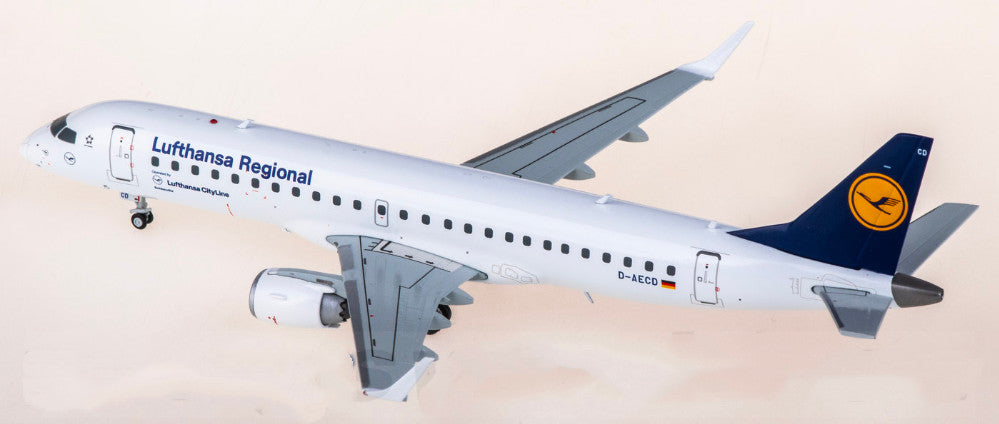 1:200 JC Wings Lufthansa Embraer ERJ-190LR Passenger Diecast Airplane Model