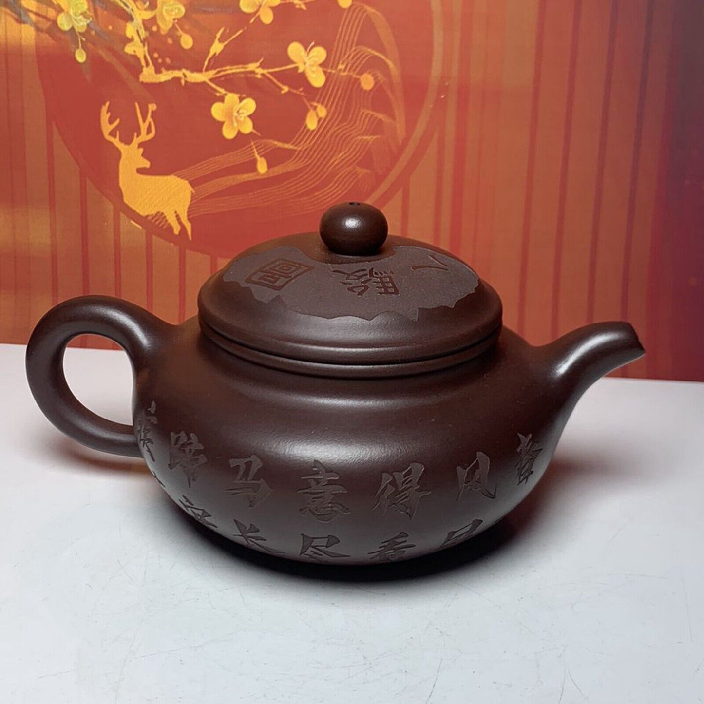 Vintage Chinese Yixing Purple Clay Teapot Zisha Ceremony Exquisite Teaware Rare