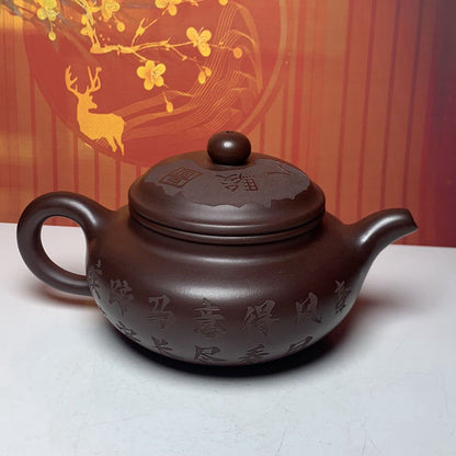 Vintage Chinese Yixing Purple Clay Teapot Zisha Ceremony Exquisite Teaware Rare