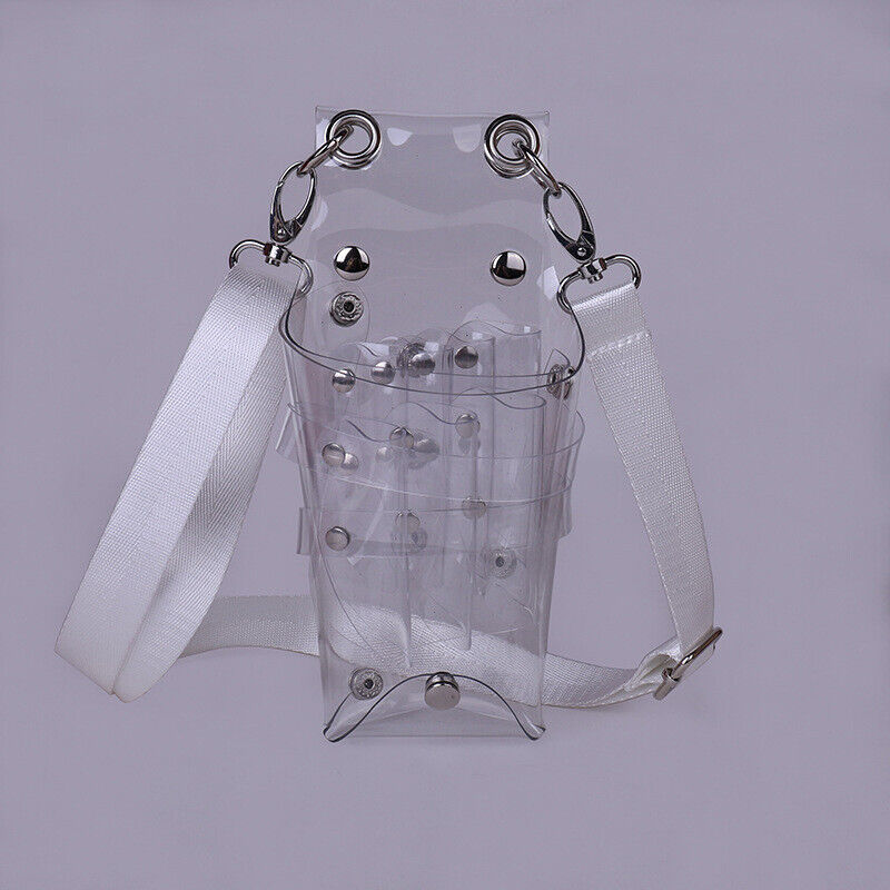 Transparent PVC Hairdresser Scissors Bag Holder Shears Waist Shoulder Bag