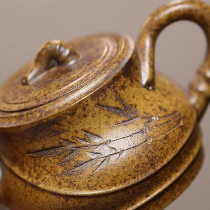 180ml Marked Tea Pot Real Yixing Zisha Duan Clay Pot Original Ore Kungfu Teapots