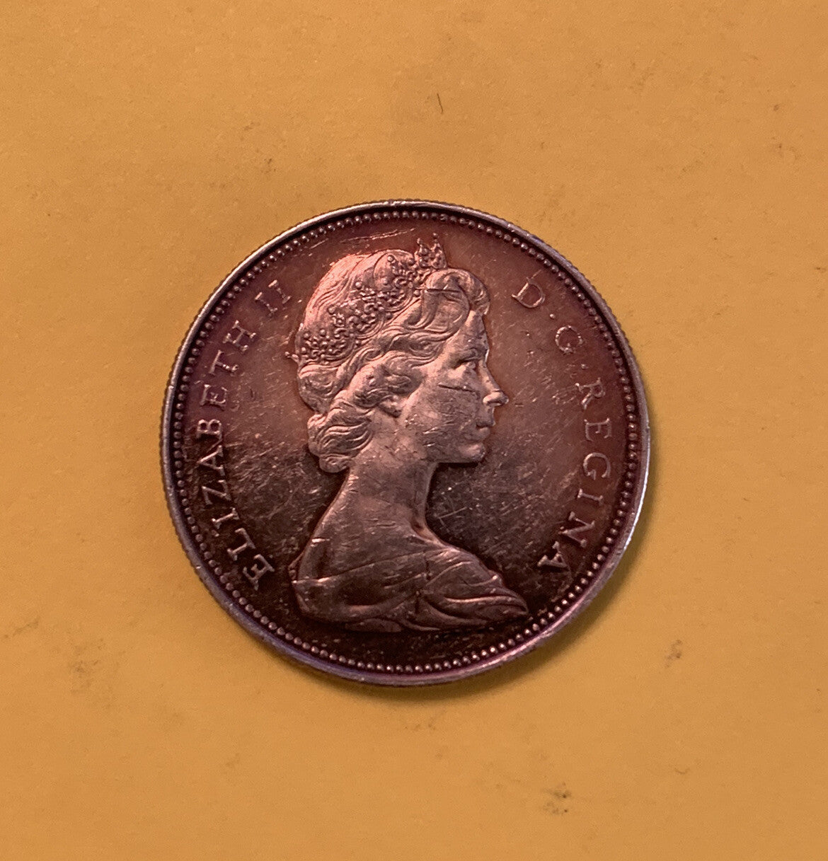 1966 Canada 1 Dollar Silver Coin Young Queen Elizabeth II 2nd portrait Old Money