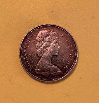 1966 Canada 1 Dollar Silver Coin Young Queen Elizabeth II 2nd portrait Old Money