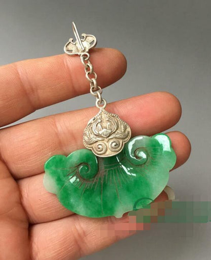 Chinese Antique Silver Inlaid Jade Earrings Chinese Jade Earrings Jewels