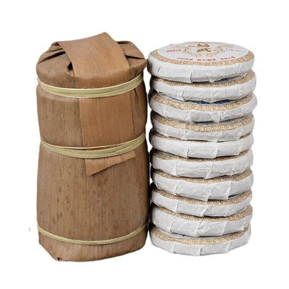 50g Yiwu Ripe Cake Yunnan Tea Yiwu Tea District Pu'er Tea Orchid Fragrance