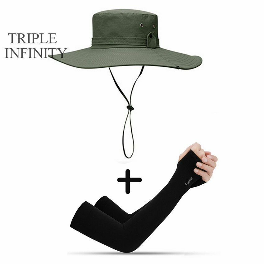Bucket Hat Cowboy Summer Fishing Hiking Beach Waterproof Sun-proof Anti-UV Cap