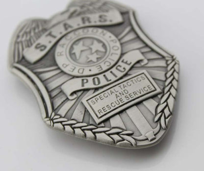 New Resident Evil Stars Dep Raccoon Police Badge & Badge ID Holder Card Holder