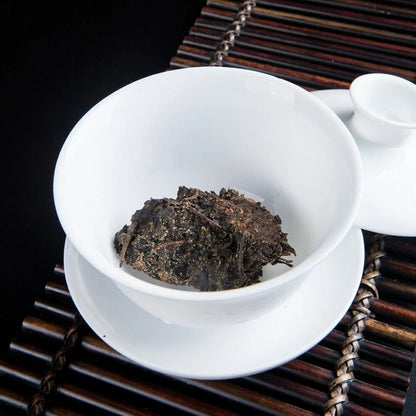 1200g Hunan Anhua BaiLiang Cha Bing Bai Liang Golden Flower Dark Tea HuaJuan Tea