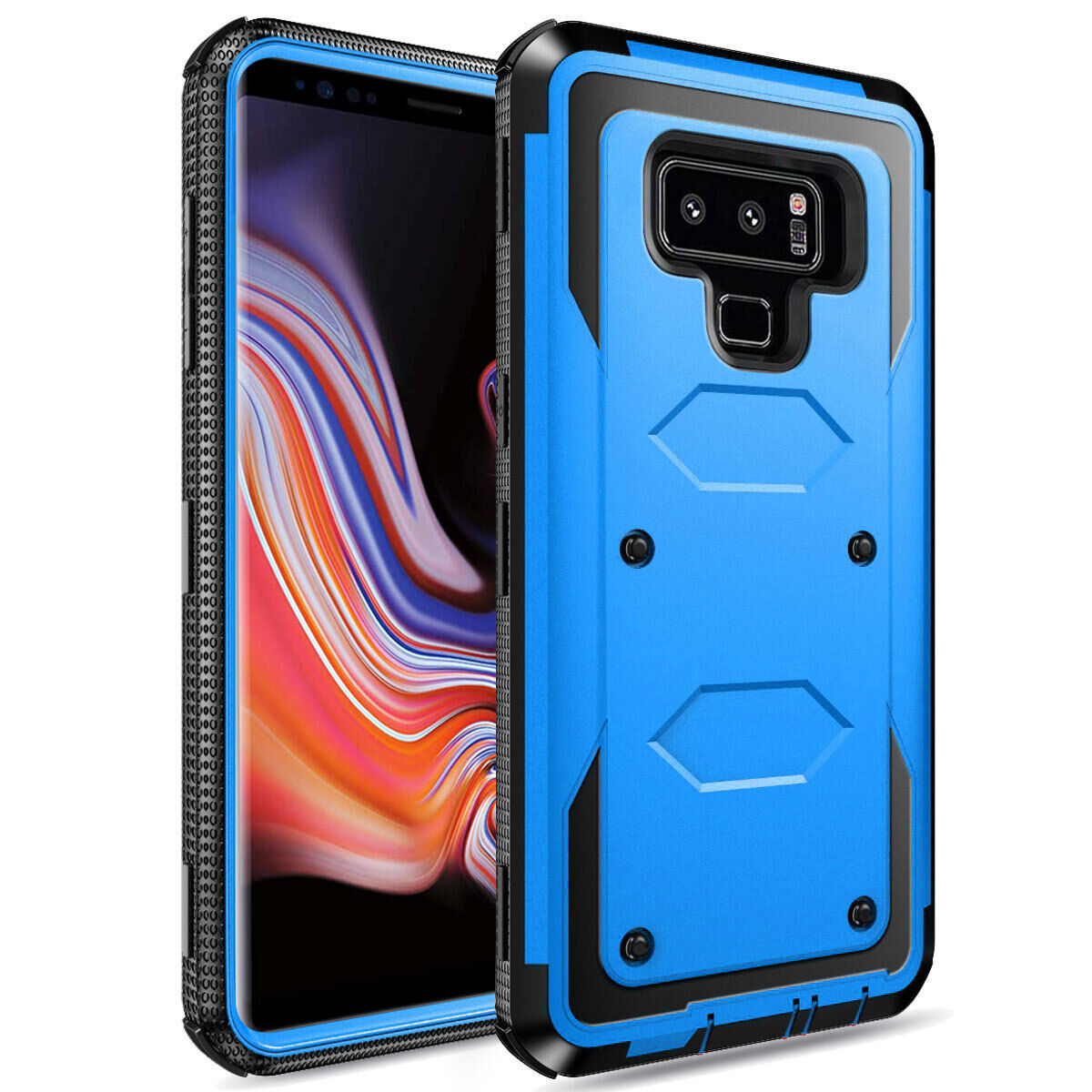 For Samsung Galaxy Note 9 Rugged Hybrid Case Phone Cover w/ Accessory