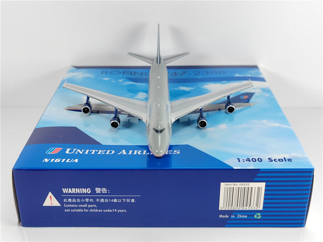 1:400 Phoenix UNITED AIRLINES BOEING B747-200 Airplane Diecast Aircraft Model