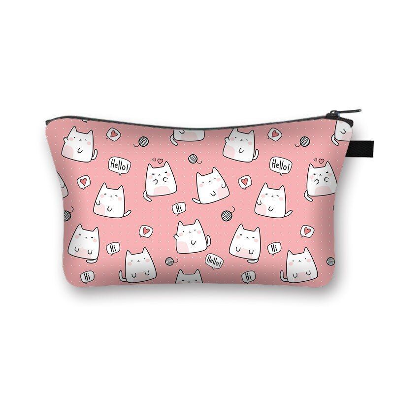 Cosmetic Bag Cartoon Toiletries Purse Small Clutch Makeup Handbag 13*15*21CM 1PC