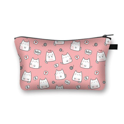 Cosmetic Bag Cartoon Toiletries Purse Small Clutch Makeup Handbag 13*15*21CM 1PC