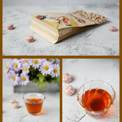 XIAGUAN Brand Wei Tuo Pu-erh Tea Mini Tuo Cha Top 200g Ripe Puer Tea Shu Tuocha