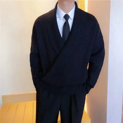 Mens Sweaters V-neck Sweater Men's Pullovers Sweaters Male Coat