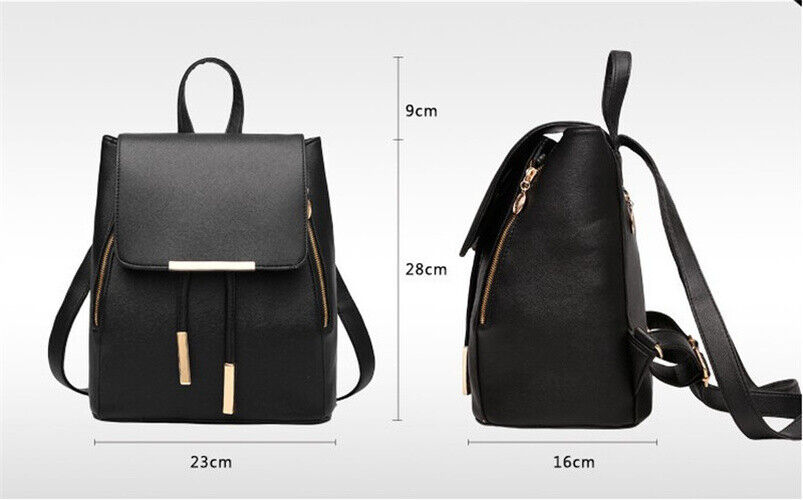 Women's Backpack Rucksack Knapsack Female Backpacks Pu Leather School Travel Bag