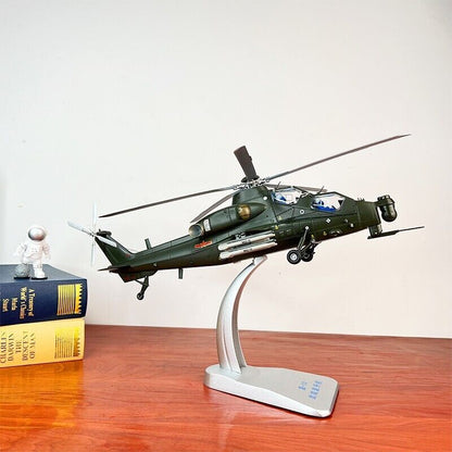1:32 45CM PLA Aviation WZ-10 Helicopter Airplane Diecast Military Aircraft Model