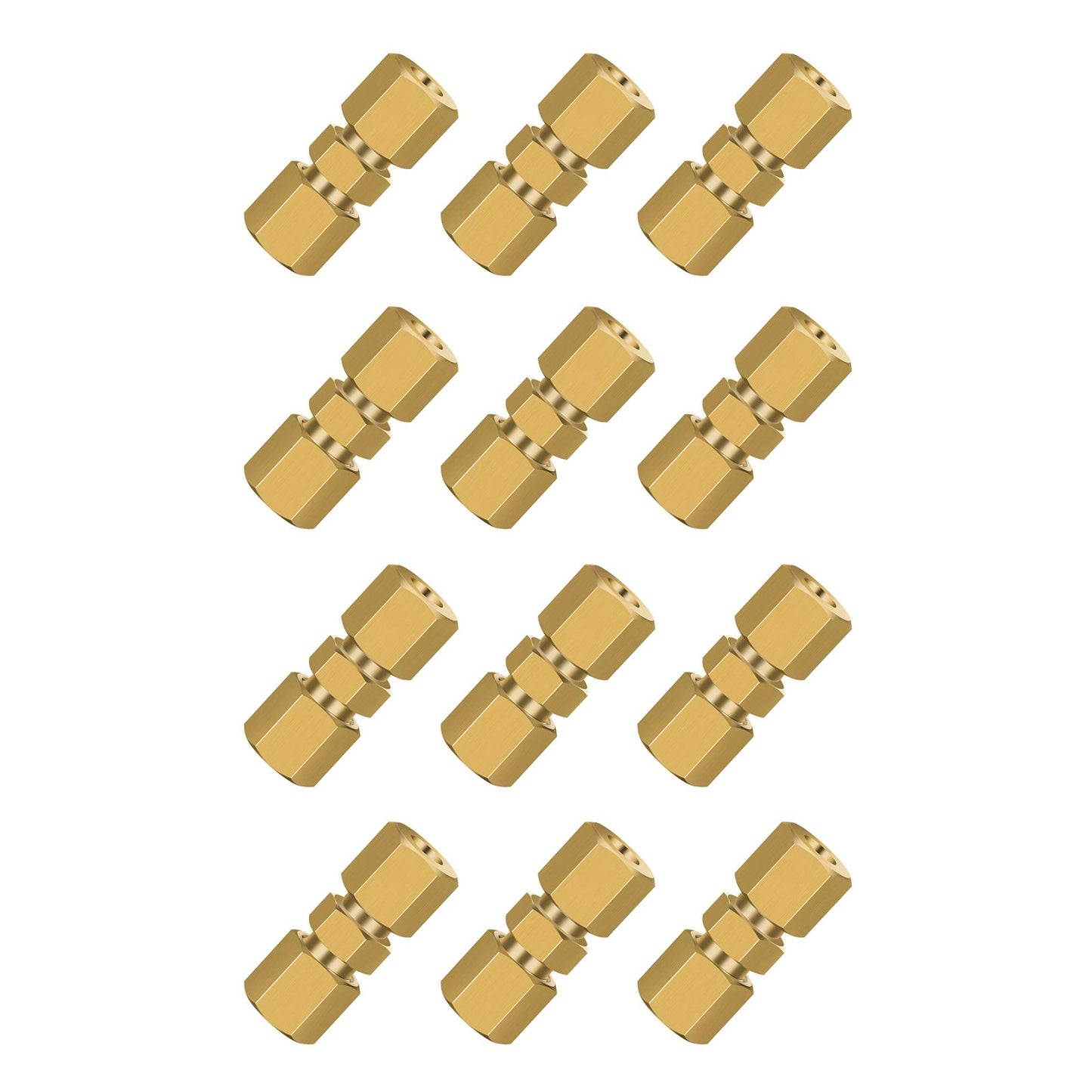 Straight Brake Line Compression Fitting Union Fits 3/16in or 4.75mm tubes
